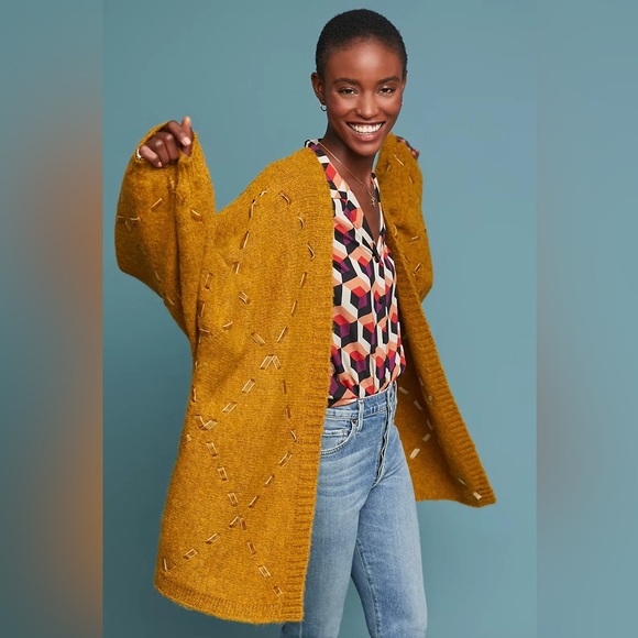Anthropologie Janet Ribbon Cardigan - Picture 1 of 6